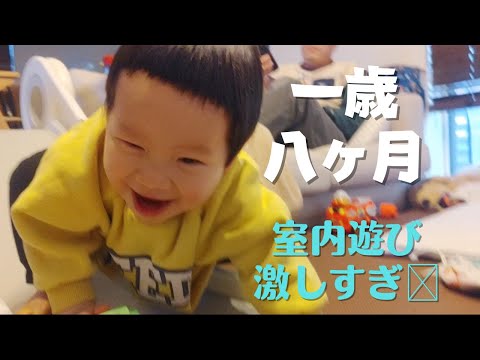 【一歳男の子】室内遊びがだんだん激しくなってきました