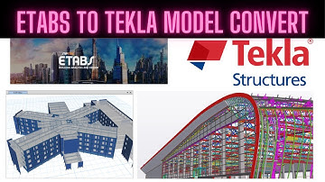 ETABS to Tekla Structural Designer || Tekla Bangla Tutorial || Model Convert || Tekla Plugin ||