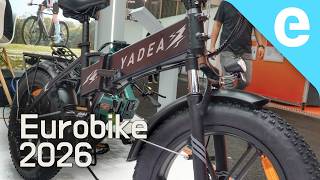 Yadea COMO full-suspension commuter e-bike shown off at Eurobike 2026