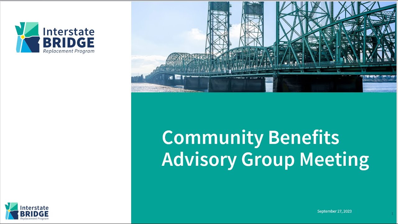 Community Benefits Advisory Group (CBAG) February 27th, 2025, 9:30AM PST