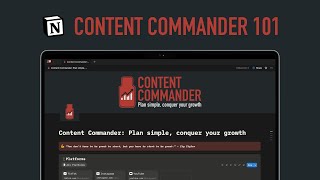 Content Commander 101