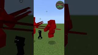 Red Monster King vs Awakened Null | MCBE | MobBattle #minecraft #short #shorts #null #mobbattle