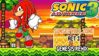 Sonic Advance 3 - Sunset Hill Zone - Act 3 [Sega Genesis Remix]