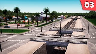 Linha férrea com trilhos rebaixados | Cities: Skylines #3 (Gameplay PC, Jogos de Simulação, PT-BR) screenshot 2