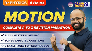 Complete Motion in One Shot Class 9 Science (Physics) | CBSE Class 9 Exams 2023 | Crash Course 2.0