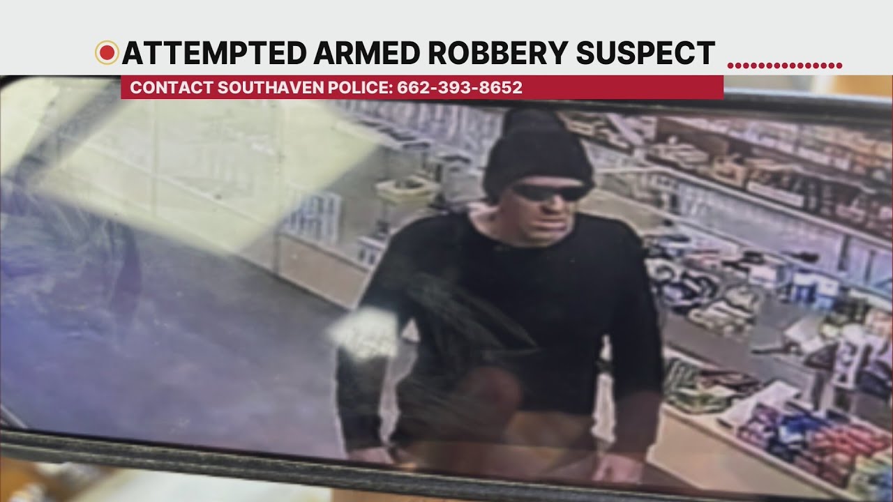 Police search for attempted armed robbery suspect in Southaven - YouTube