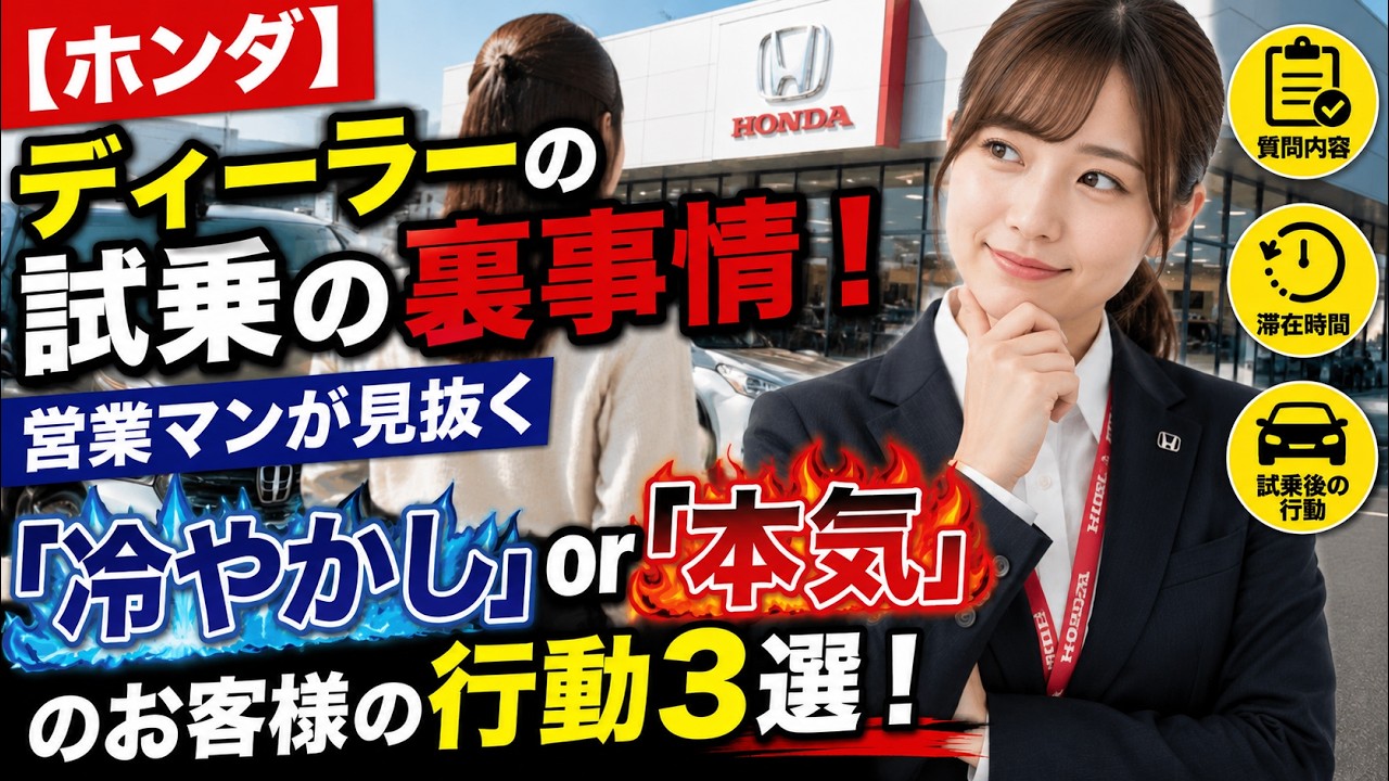 Exposed] This Is What Honda Salesmen Are Watching During Your Test