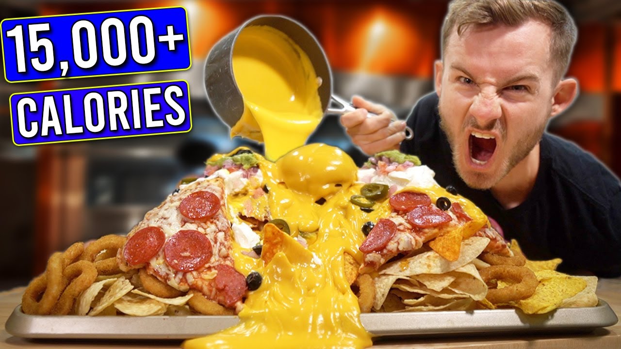 Eating The World's UNHEALTHIEST Tray of Nachos! YouTube