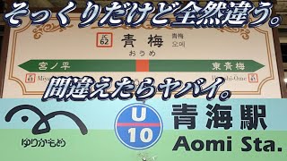 【間違え続出】青梅から青海まで行ってみた。