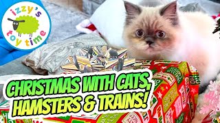 Christmas With Our Fuzzy Family 🎄 | Cats, Happy the Hamster, Fish & More