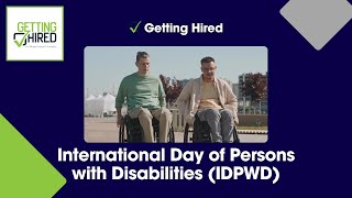 Getting Hired: Shaping a More Inclusive World- International Day of Persons with Disabilities