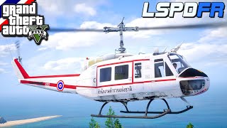 GTA V - LSPDFR มาเป็นตำรวจในเกม GTA V ขับเฮลิคอปเตอร์ ไล่ตามเเก๊ง ผู้ก่อการร้ายยิงตำรวจ #219 screenshot 1