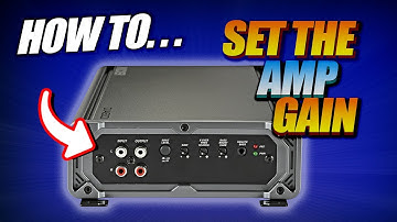 How to set the gain on a bass amp for a car audio system with a SMD DD1. Tutorial.