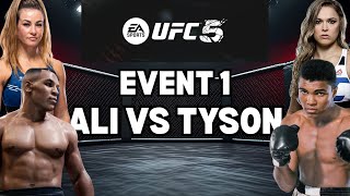 UFC 5 Full Event 1: Ali vs. Tyson