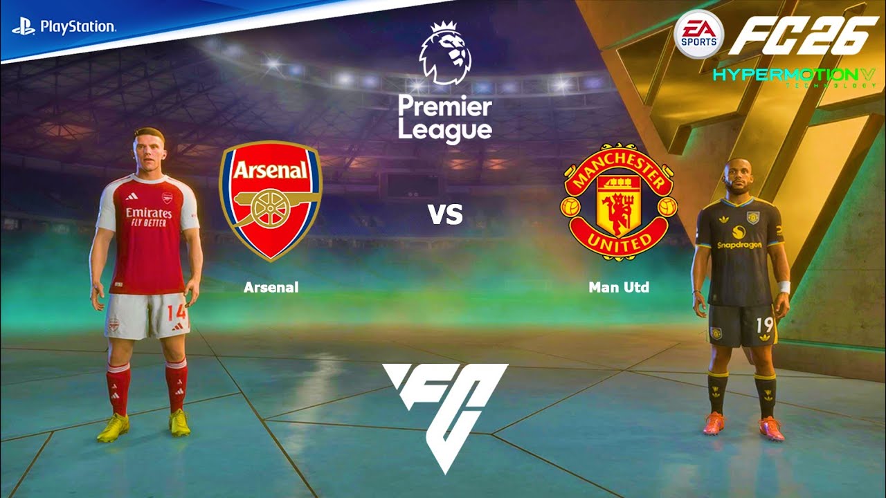 FC 26 PS4 - Arsenal vs Manchester United | Liga Premier Inggris