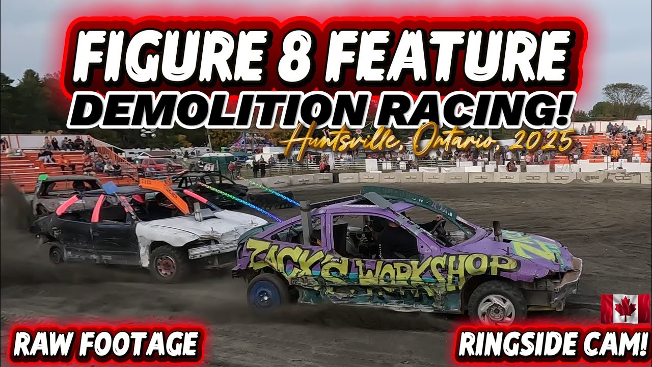 Demo Racing Figure 8 Feature Demo Racing - Raw Footage - Huntsville Ontario 2025 ...