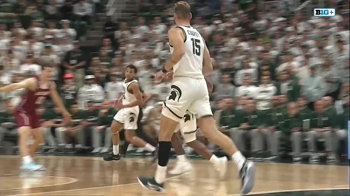 Fears Throws the Oop to Carr for the Dunk vs. Colgate | Michigan State Basketball