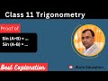 Class 11 Trigonometry / Proof of Sin ( A+B )