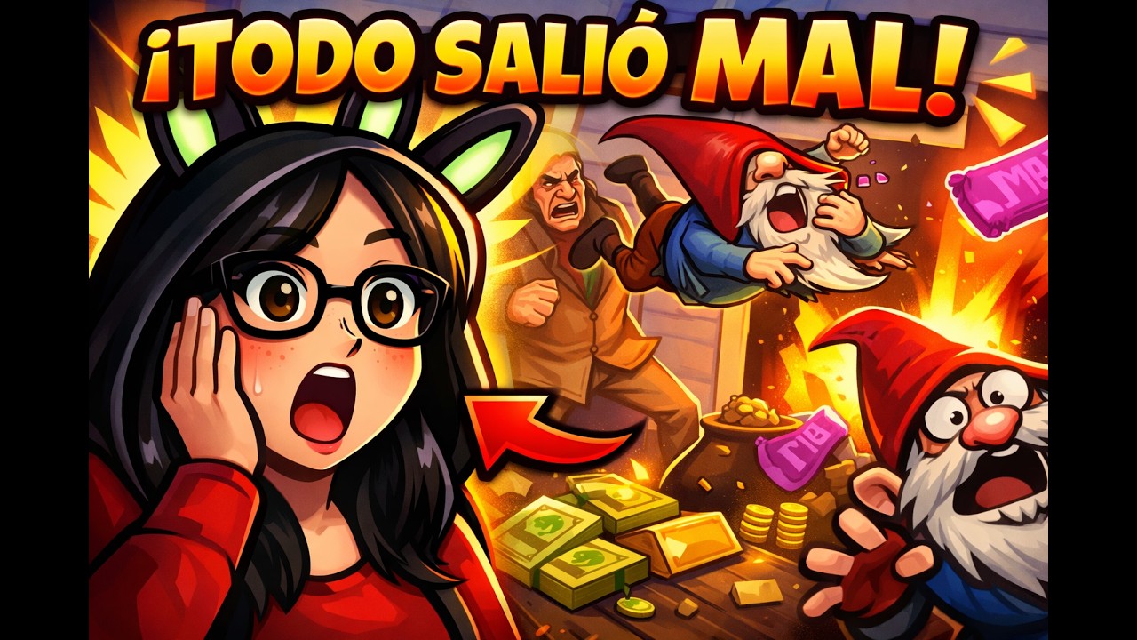 Intentamos hacer el robo perfecto… pero todo salió MAL 😂 | Burglin’ Gnomes