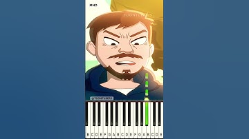 OREOOOOOO MrBeast @TheToonTubers - Piano Tutorial