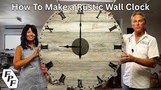 DIY Large Farmhouse Wall Clock