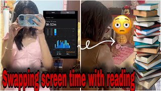 I Swapped My INSANE Screentime With Reading for a Day 📱→📚 (Regret? Or Glow Up??)