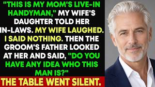 My Wife’s Daughter Called Me a Gold Digger — Then the Groom’s Father Revealed Who I Really Was