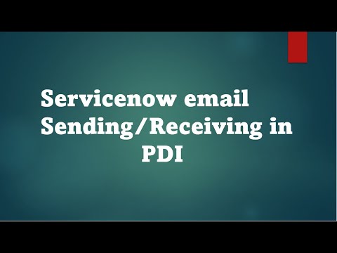 Servicenow email sending/Receiving in PDI Servicenow email sending/Receiving in PDI