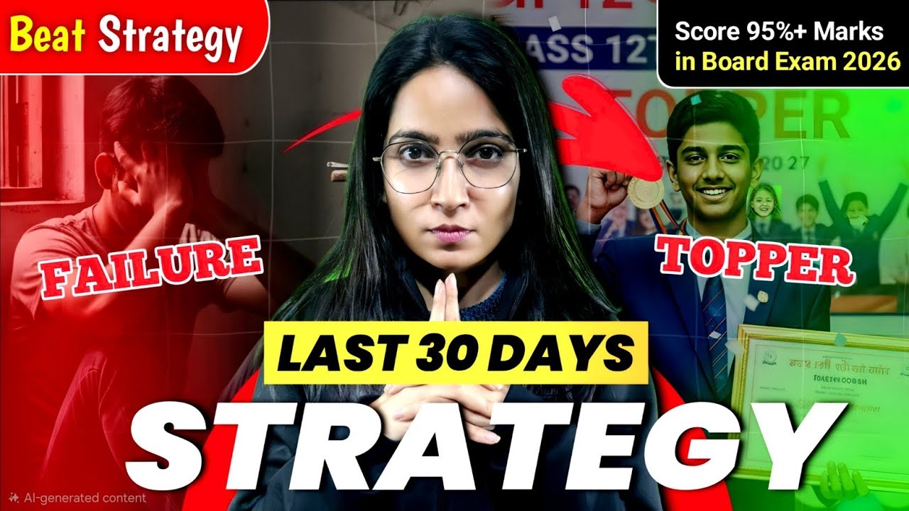 Last 30 Days Strategy for Class 10 CBSE Board Exam 2026 | Score 95%+ 🔥 ...