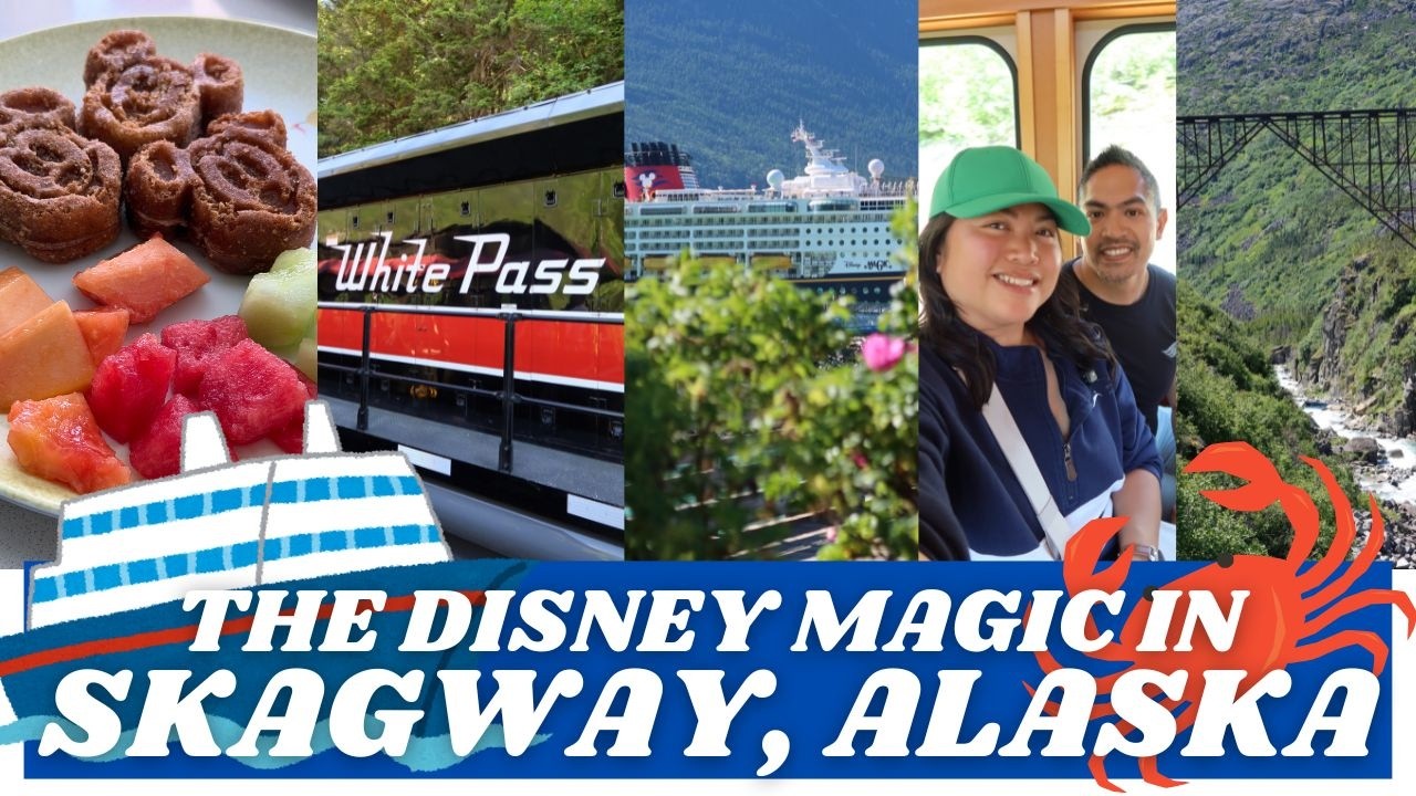 ⚓️ Alaska Disney Magic Cruise 2026 | SKAGWAY WHITE PASS RAILWAY TRAIN 🚢✨ Lunch at Skagway Fish Co
