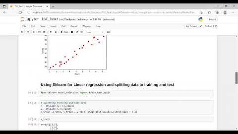 The Sparks Foundation Task-1 "Prediction Using Supervised ML" #tsf #gripjune2021