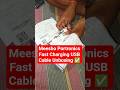 🚀Meesho Product Portronics Fast Charging USB Cable Unboxing #xtechreply