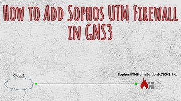 Adding Sophos UTM Firewall to GNS3 (SF OS)