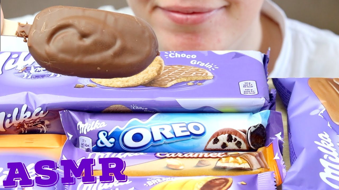 АСМР ЕДА МИЛКА ШОКОЛАД ИТИНГ / ASMR FOOD MILKA CHOCOLATE PARTY EATING SOUNDS | EVA ASMR 먹방