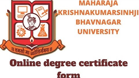 M.K.B.U HOW TO APPLY FOR DEGREE CERTIFICATE B.R.S in gujrati