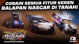 COBAIN GAME BALAP NASCAR VERSI KOTOR-KOTORAN DI TANAH!😍- World of Outlaws 24 Gameplay (PC) Indonesia