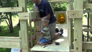 Building Our Custom Backyard Playground With Kids Help