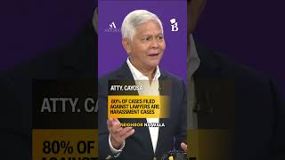 Atty. Cayosa: 80% of cases filed against lawyers are harassment cases