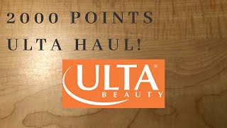 2000 Points Ulta Haul!