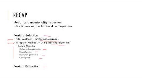 Dimension reduction - Feature extraction P1