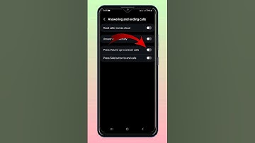 Press Volume Up To Answer Calls Setting | Samsung One UI 6.1| #callsettings #shorts