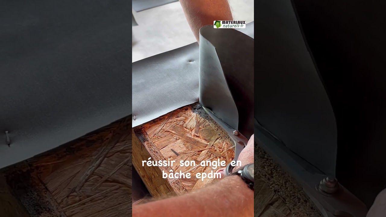 La Technique de pliage d’une bâche EPDM dans un angle. Modèle à suivre ! #etancheite #epdm