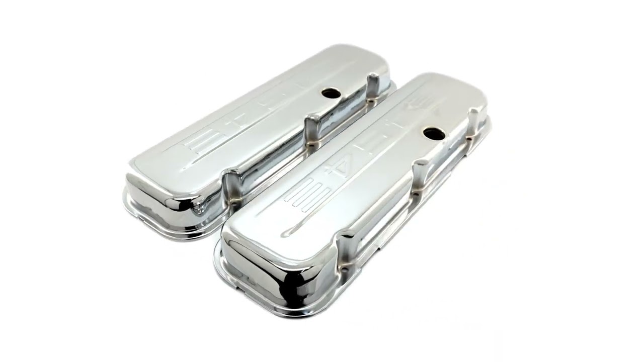 Speedmaster Chrome Steel Valve Covers For Chevy BBC 454 - Short