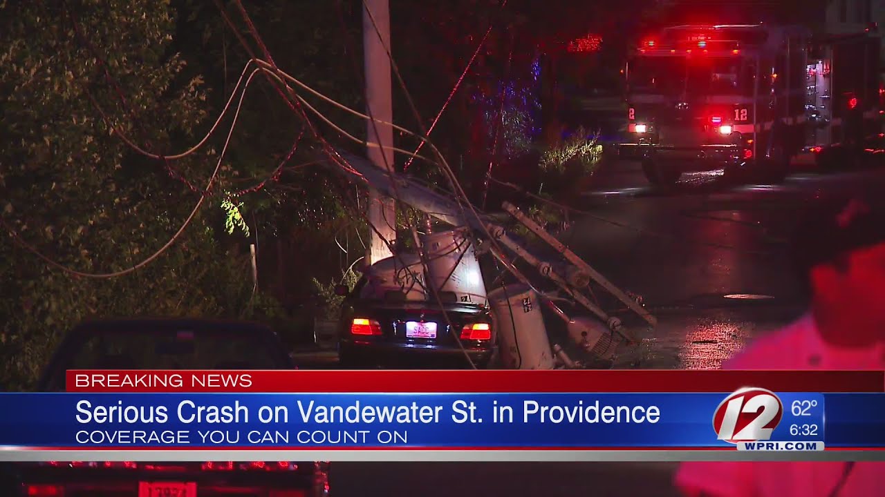 Woman killed after car slams into pole in Providence - YouTube