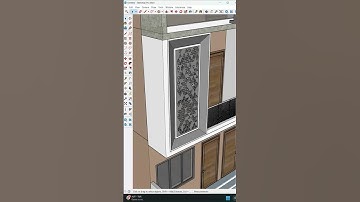 ✅How to make jali inside Sketchup with single click #viral #cad #jalil
