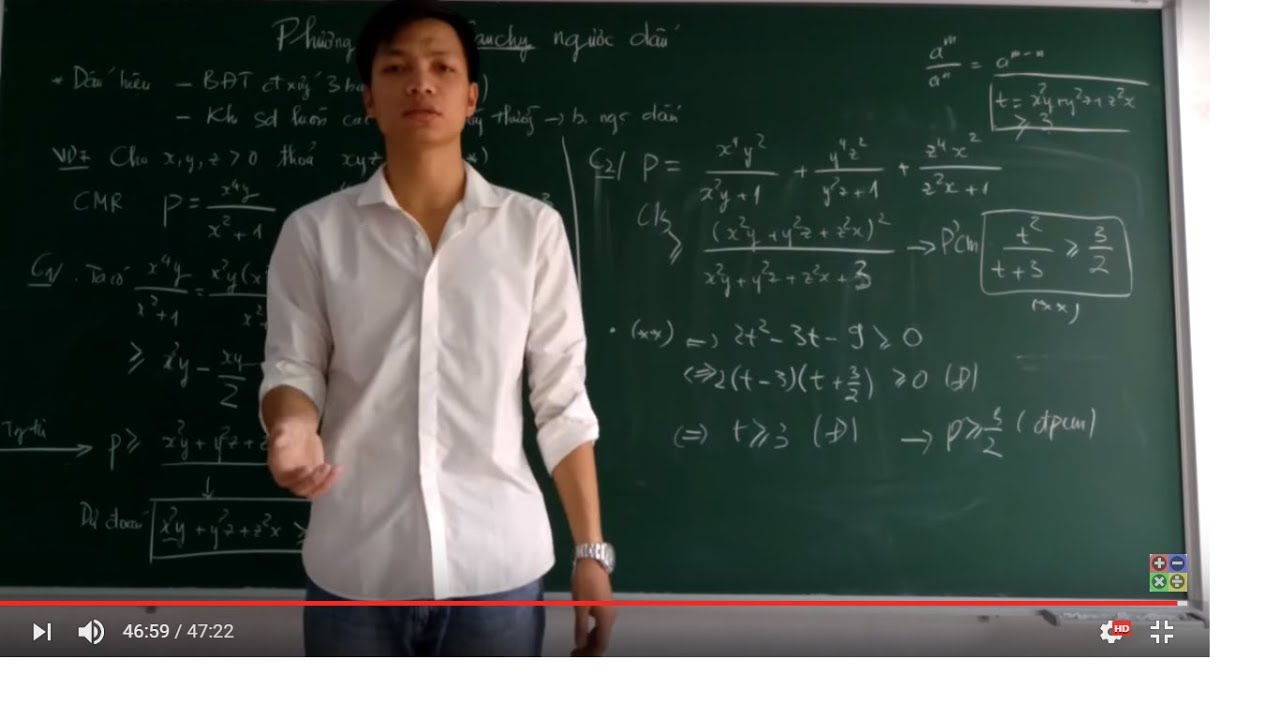 [BĐT] Phương pháp Cauchy ngược dấu trong chứng minh bất đẳng thức