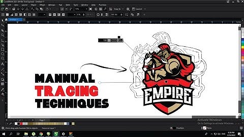 How To Create Logo Sketch To Vector in Latest Coreldraw 2021 - Tips & Tricks with Ahsan Sabri