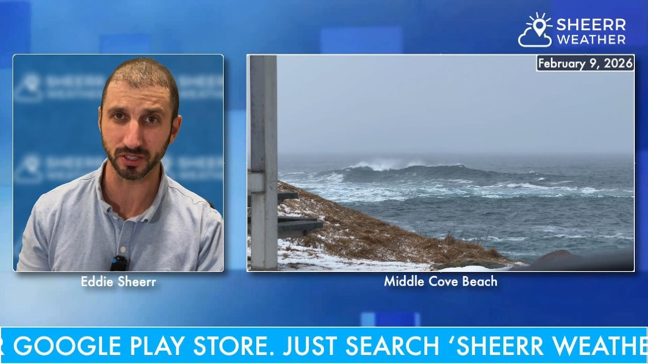 Неустойчивая погода сохраняется: атлантический циклон вызывает снегопад в Ньюфаундленде и Лабрадоре.