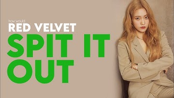 How Would RED VELVET Sing SPIT IT OUT - SOLAR
