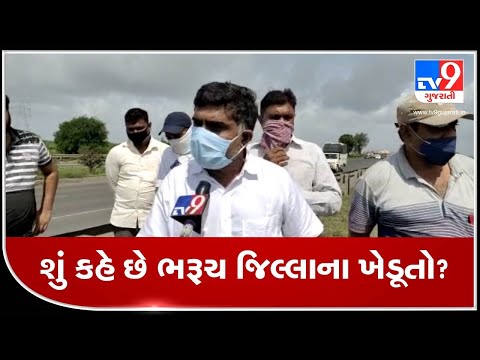 Heavy rain leaves farms waterlogged, farmers seek govt help | Bharuch | Tv9GujaratiNews